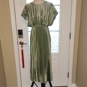 Lush Sage Green Midi Dress
